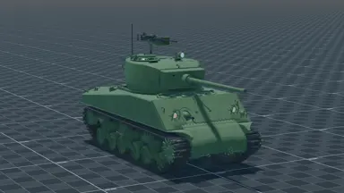 M4A3E2 (76) Jumbo, perspective, in Multicrew Tank Combat