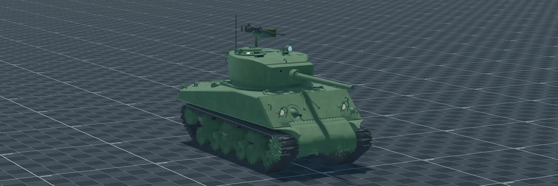 M4A3E2 (76) Jumbo, perspective banner, in Multicrew Tank Combat