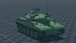 M551 Sheridan, perspective, in Multicrew Tank Combat