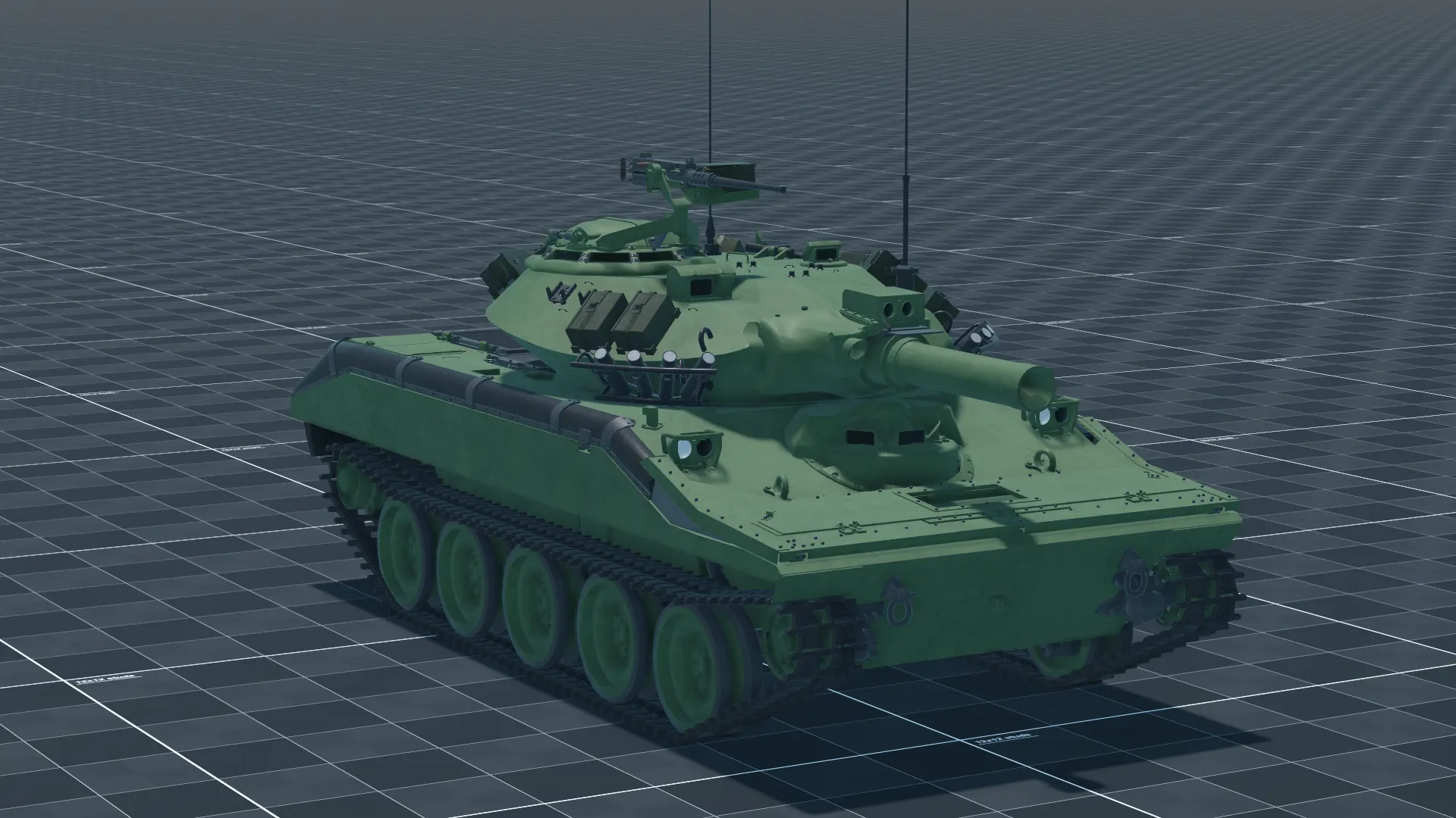 M551 Sheridan, perspective, in Multicrew Tank Combat