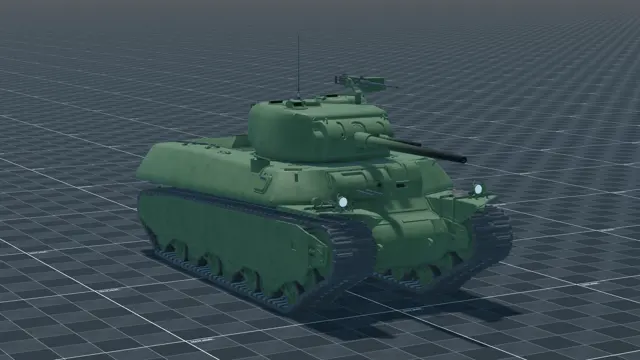 M6A2, perspective, in Multicrew Tank Combat