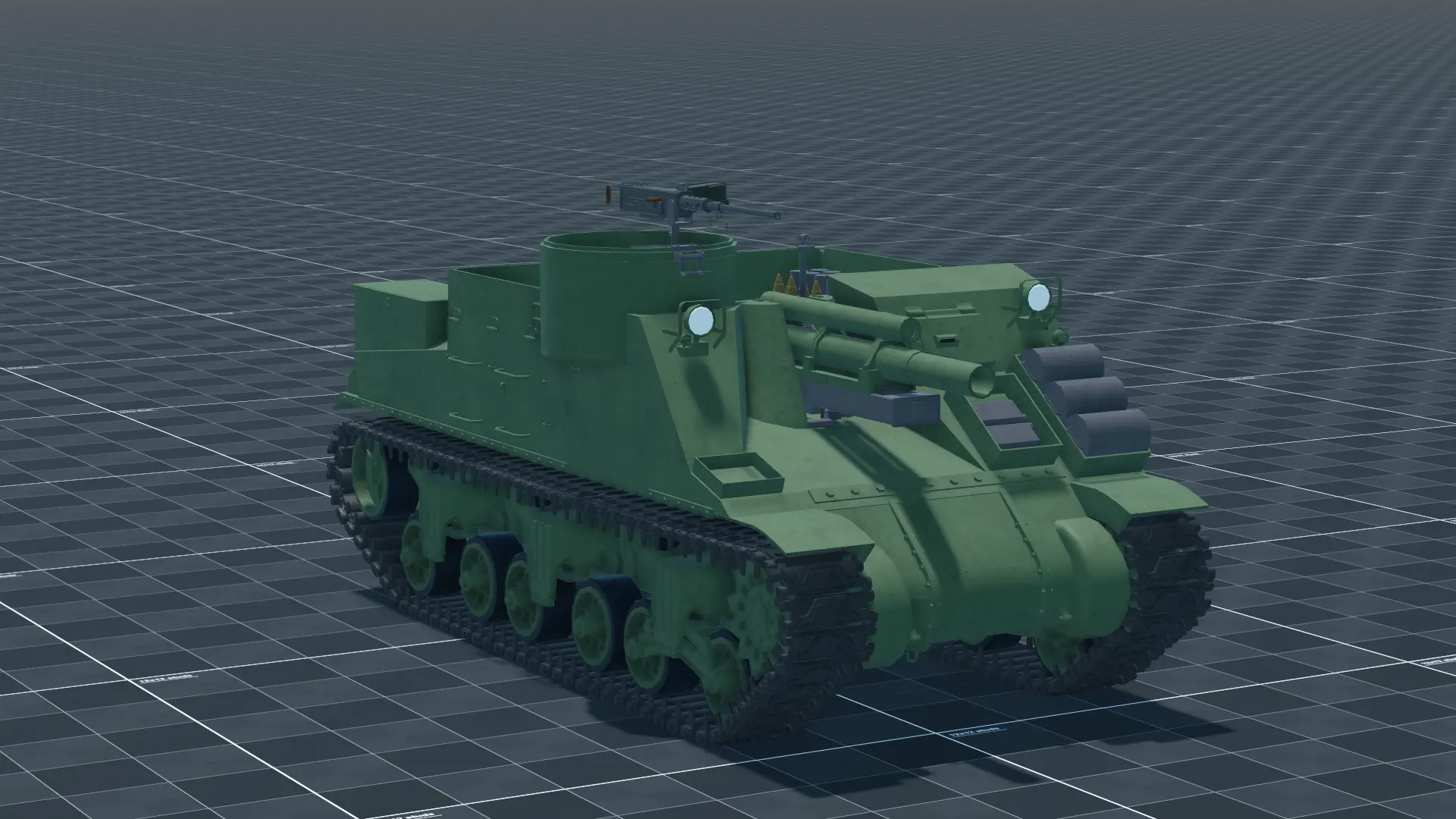 M7 Priest, perspective, in Multicrew Tank Combat