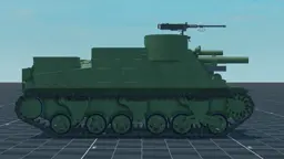 M7 Priest, right, in Multicrew Tank Combat