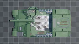 M7 Priest, top, in Multicrew Tank Combat