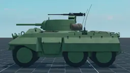 M8 Greyhound, left, in Multicrew Tank Combat