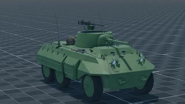 M8 Greyhound, perspective, in Multicrew Tank Combat