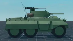 M8 Greyhound, right, in Multicrew Tank Combat