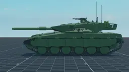 Merkava Mk.1B, left, in Multicrew Tank Combat