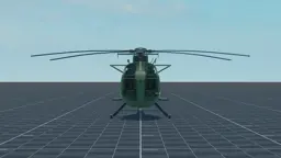 MH-6 Little Bird, front, in Multicrew Tank Combat