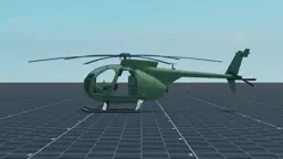 MH-6 Little Bird, left, in Multicrew Tank Combat