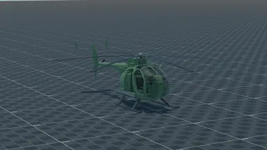 MH-6 Little Bird, perspective, in Multicrew Tank Combat