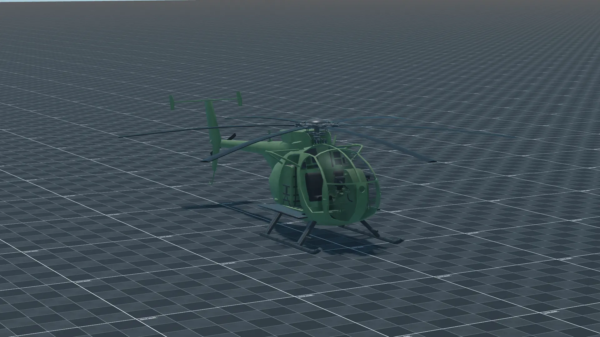 MH-6 Little Bird, perspective, in Multicrew Tank Combat