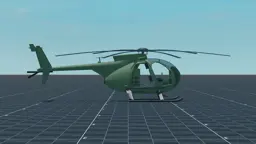 MH-6 Little Bird, right, in Multicrew Tank Combat