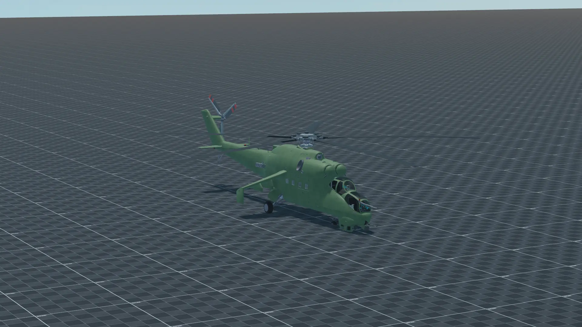 Mi-24V, perspective, in Multicrew Tank Combat