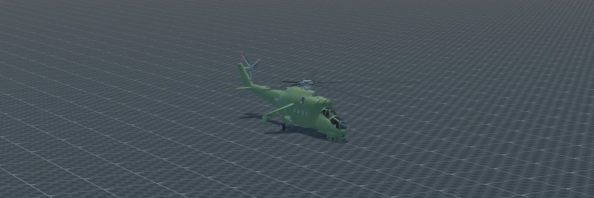 Mi-24V, perspective banner, in Multicrew Tank Combat