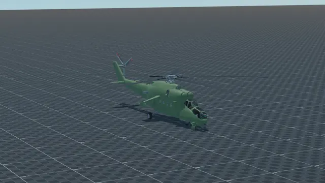 Mi-24VM, perspective, in Multicrew Tank Combat