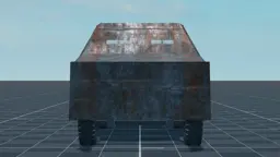 MiKi Truck Company Model 1 ARMOURED, front, in Multicrew Tank Combat