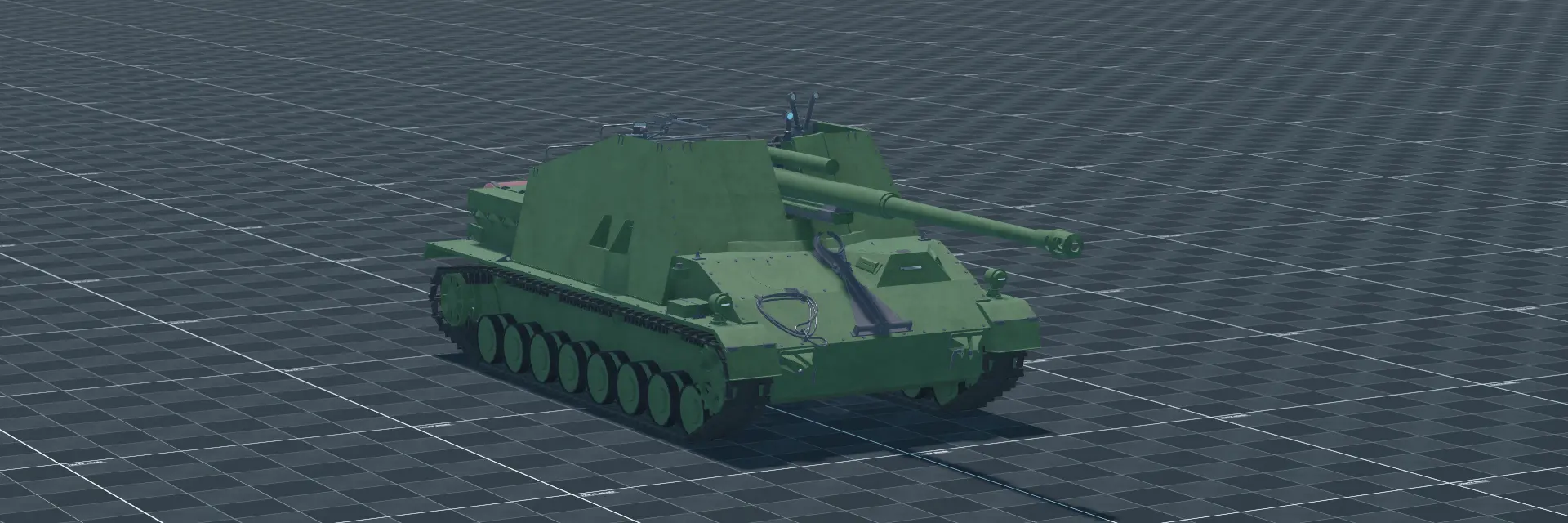 Nashorn, perspective banner, in Multicrew Tank Combat