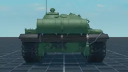Object 166, back, in Multicrew Tank Combat