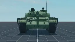 Object 166, front, in Multicrew Tank Combat