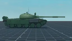 Object 166, right, in Multicrew Tank Combat