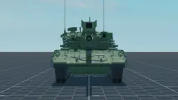 Object 195, front, in Multicrew Tank Combat