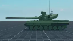 Object 195, left, in Multicrew Tank Combat