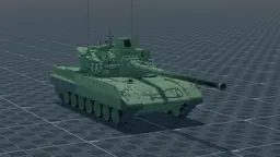 Object 195, perspective, in Multicrew Tank Combat