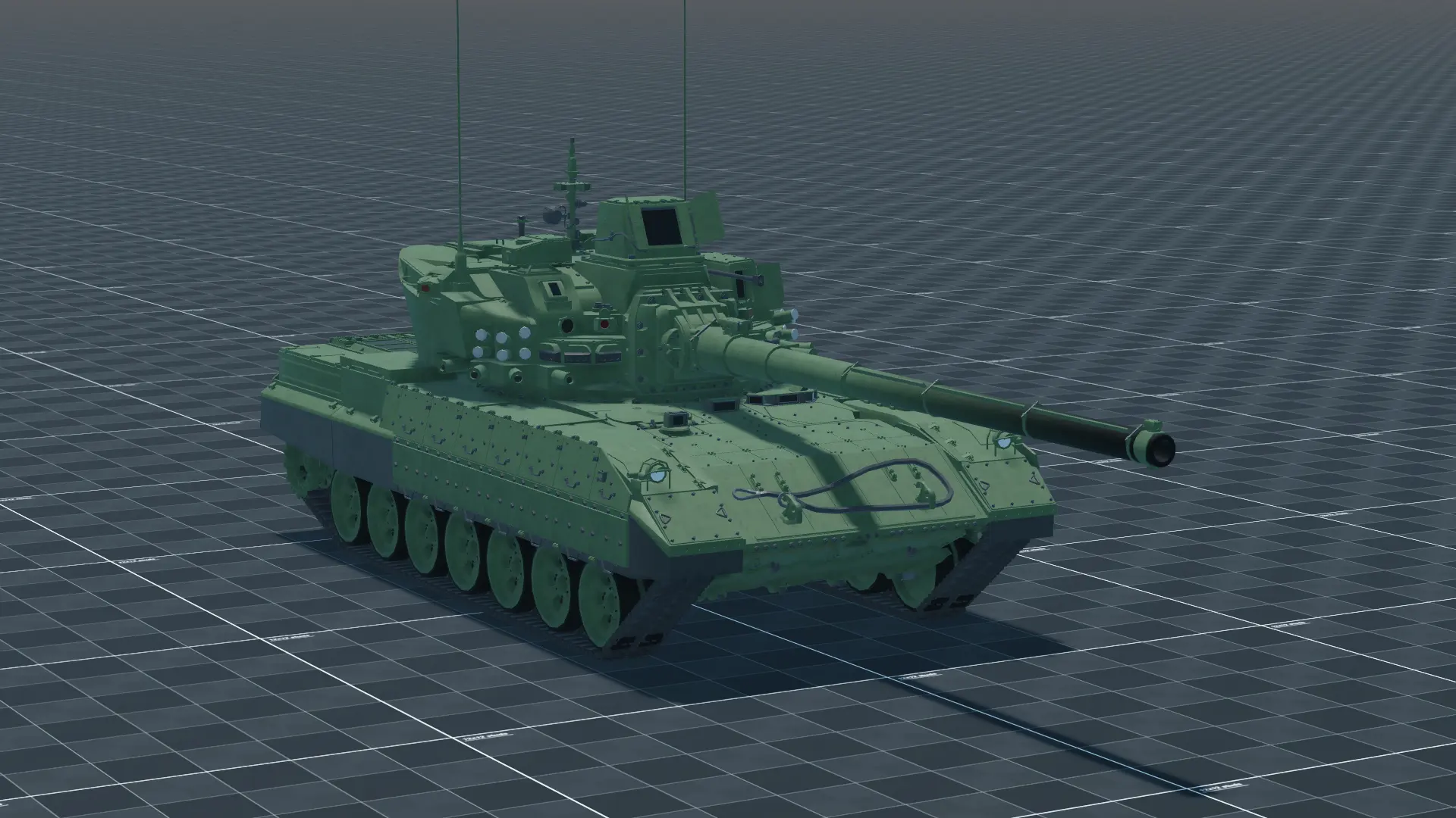 Object 195, perspective, in Multicrew Tank Combat