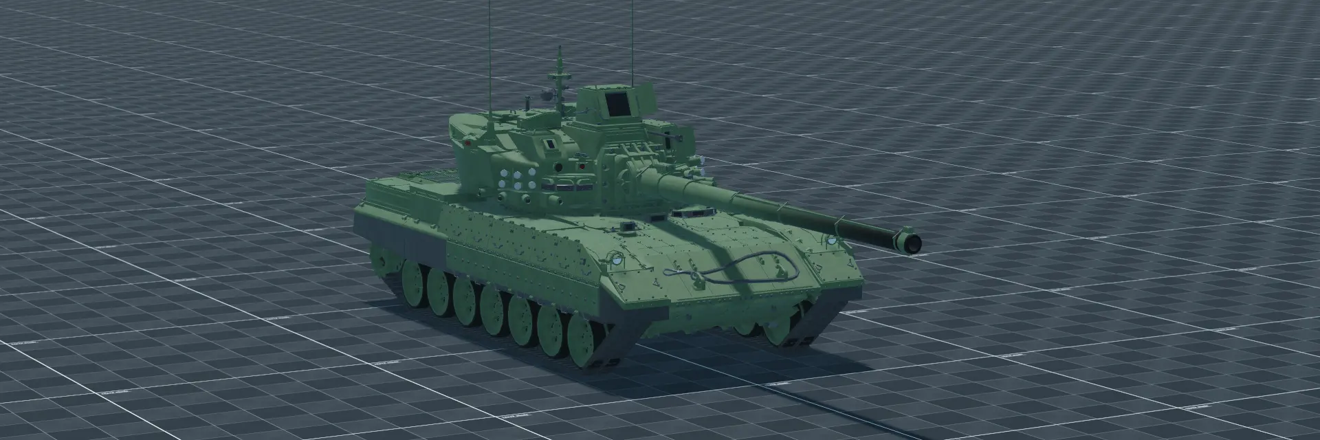 Object 195, perspective banner, in Multicrew Tank Combat