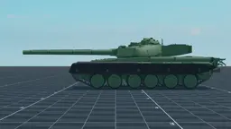 Object 292, left, in Multicrew Tank Combat