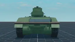 Object 450, back, in Multicrew Tank Combat