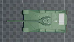 Object 450, top, in Multicrew Tank Combat