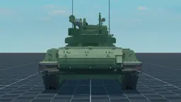 Object 477, back, in Multicrew Tank Combat