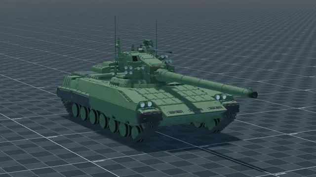 Object 477, perspective, in Multicrew Tank Combat