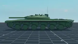 Object 775, left, in Multicrew Tank Combat
