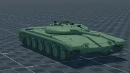 Object 775, perspective, in Multicrew Tank Combat