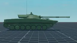 Object 906, right, in Multicrew Tank Combat