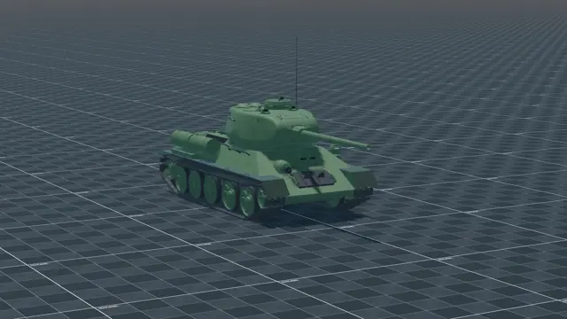 OT-34-85, perspective, in Multicrew Tank Combat