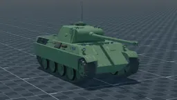 Panther D, perspective, in Multicrew Tank Combat