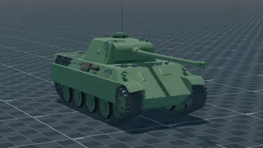 Panther D, perspective, in Multicrew Tank Combat