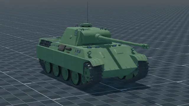 Panther D, perspective, in Multicrew Tank Combat