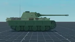 Panther D, right, in Multicrew Tank Combat