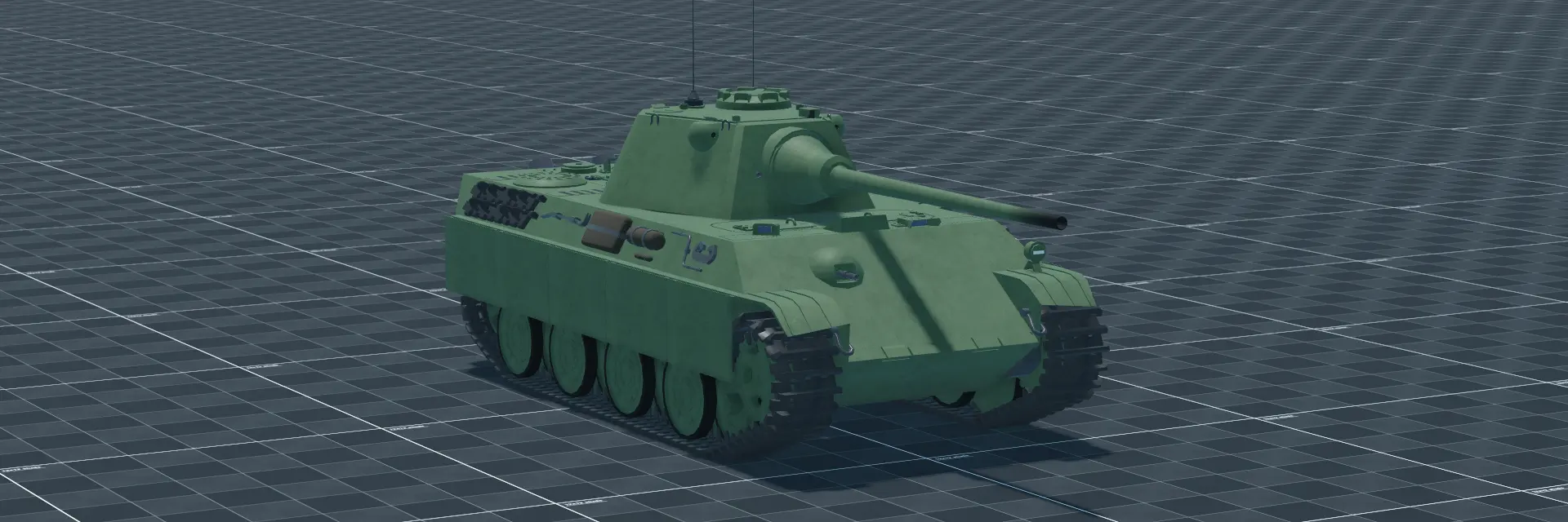 Panther F, perspective banner, in Multicrew Tank Combat