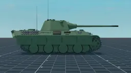 Panther F, right, in Multicrew Tank Combat