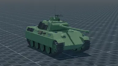 Panther G, perspective, in Multicrew Tank Combat