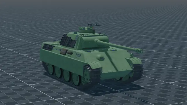 Panther G, perspective, in Multicrew Tank Combat