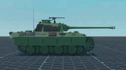 Panther G, right, in Multicrew Tank Combat