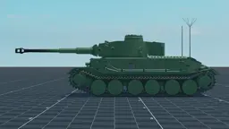 Porsche Tiger, left, in Multicrew Tank Combat