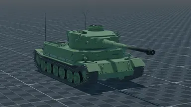 Porsche Tiger, perspective, in Multicrew Tank Combat